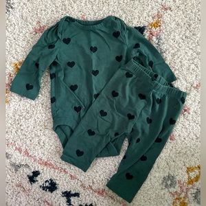 Baby Gap Heart Print Set